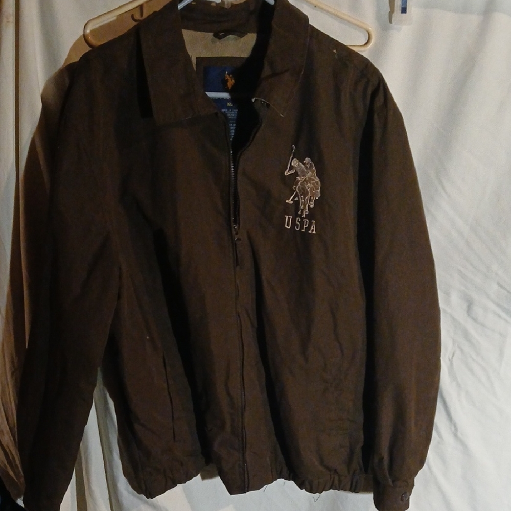 U.S. Polo Assn. Dark Brown Men's Bomber Jacket